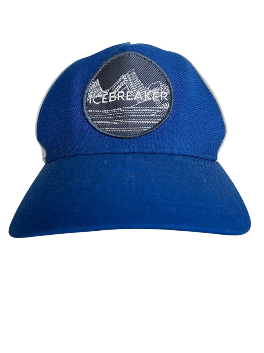 Icebreaker Baseball Cap Hat Blue & Gray Snapback Wool Blend
